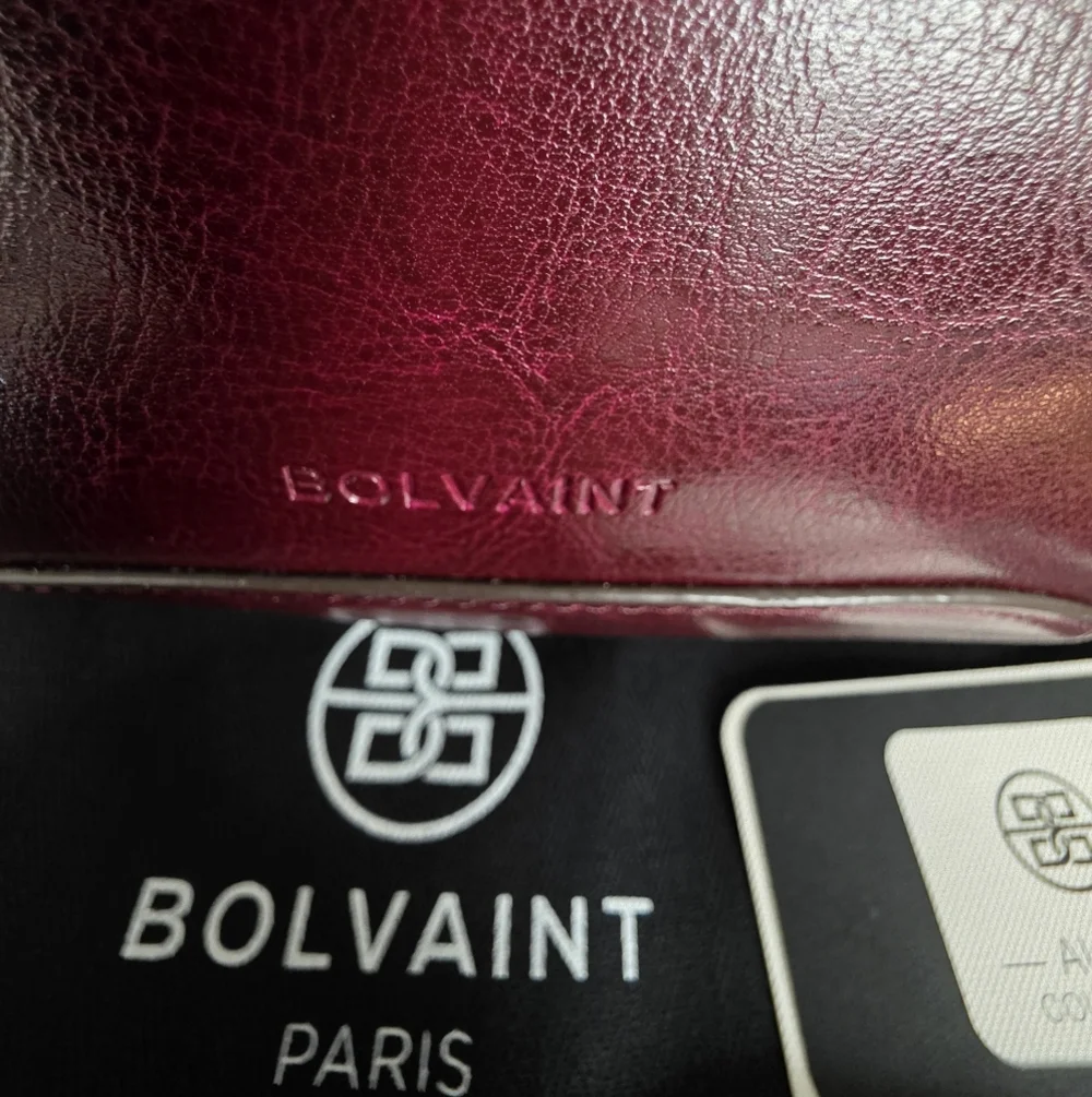 Burgundy Leather Backpack for Women